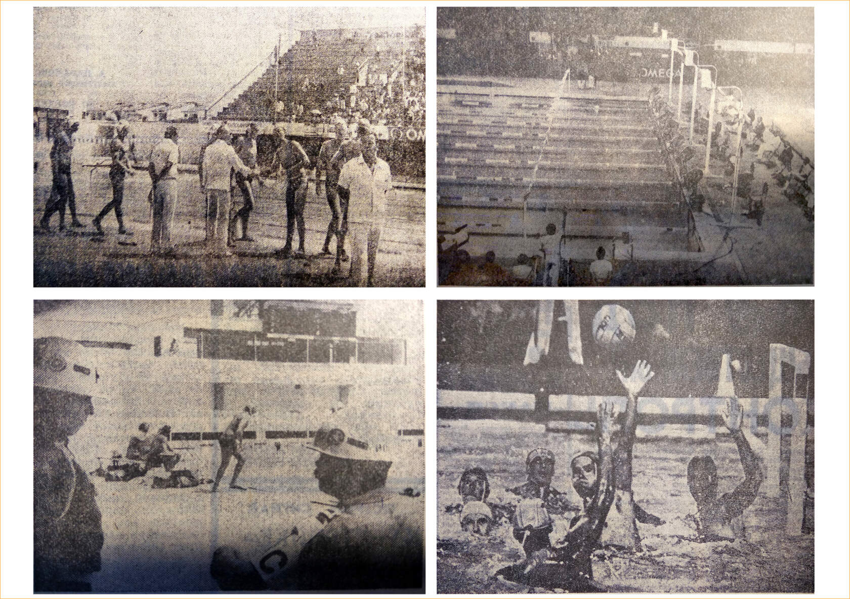 Фотографии из газеты "Советский спорт". 1975 год. Чемпионат мира по водным видам спорта в Кали